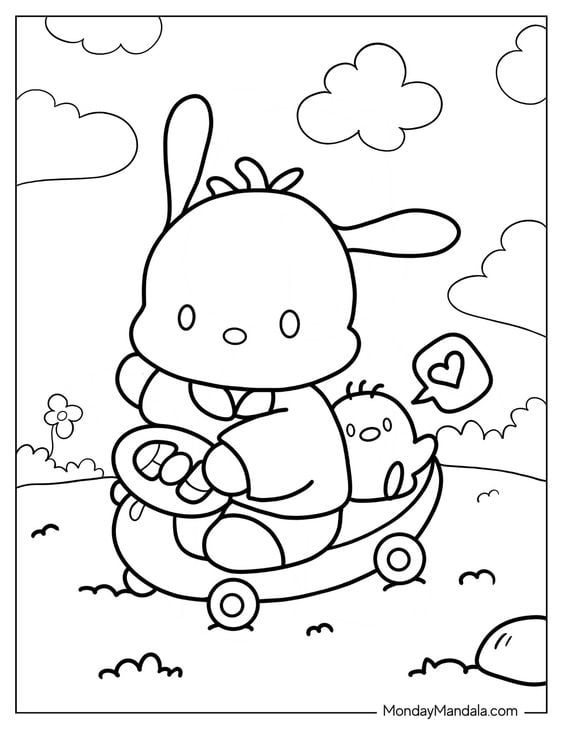 Dibujos de Pochacco para colorear