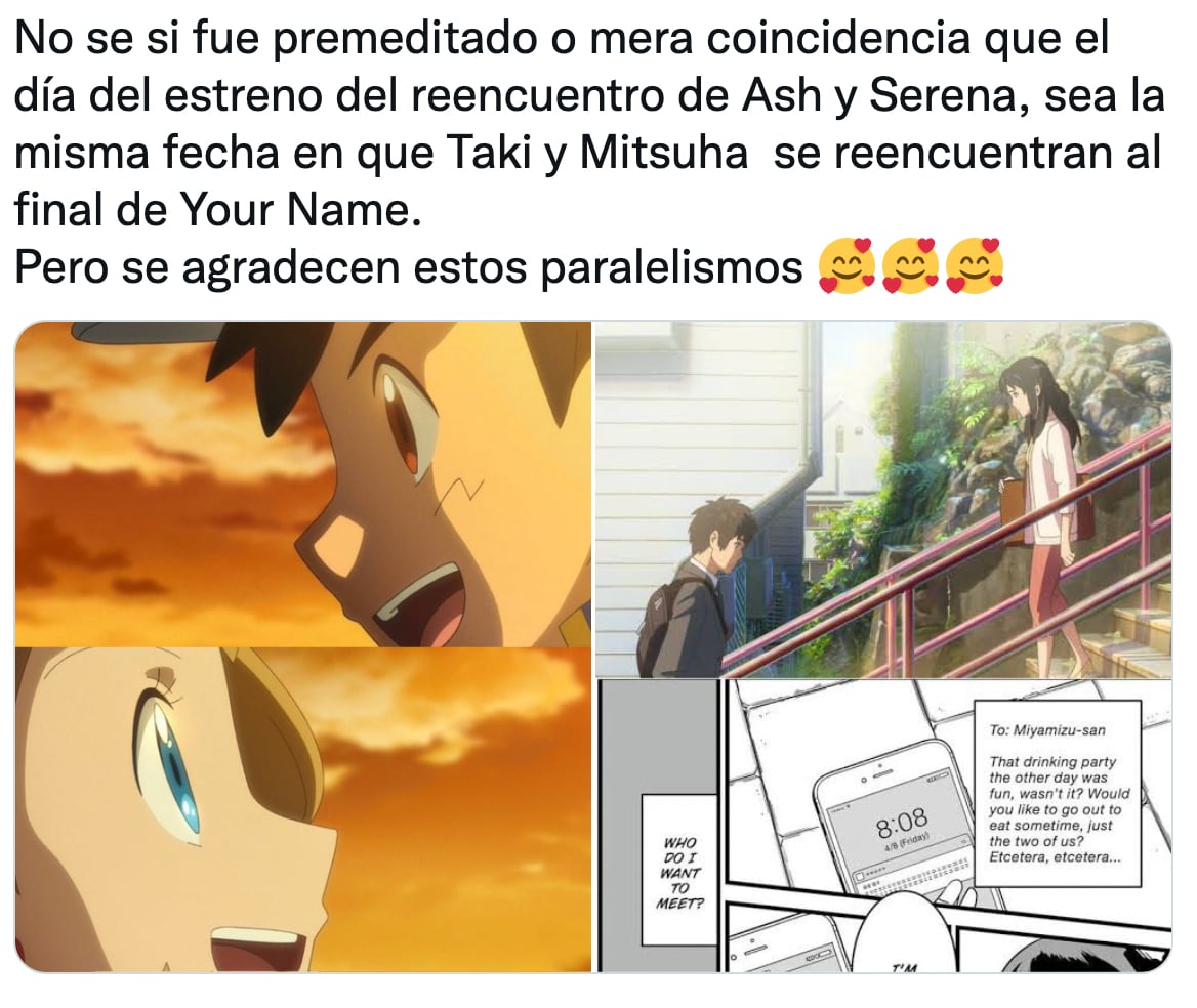 Reacción al reencuentro entre Ash y Serena