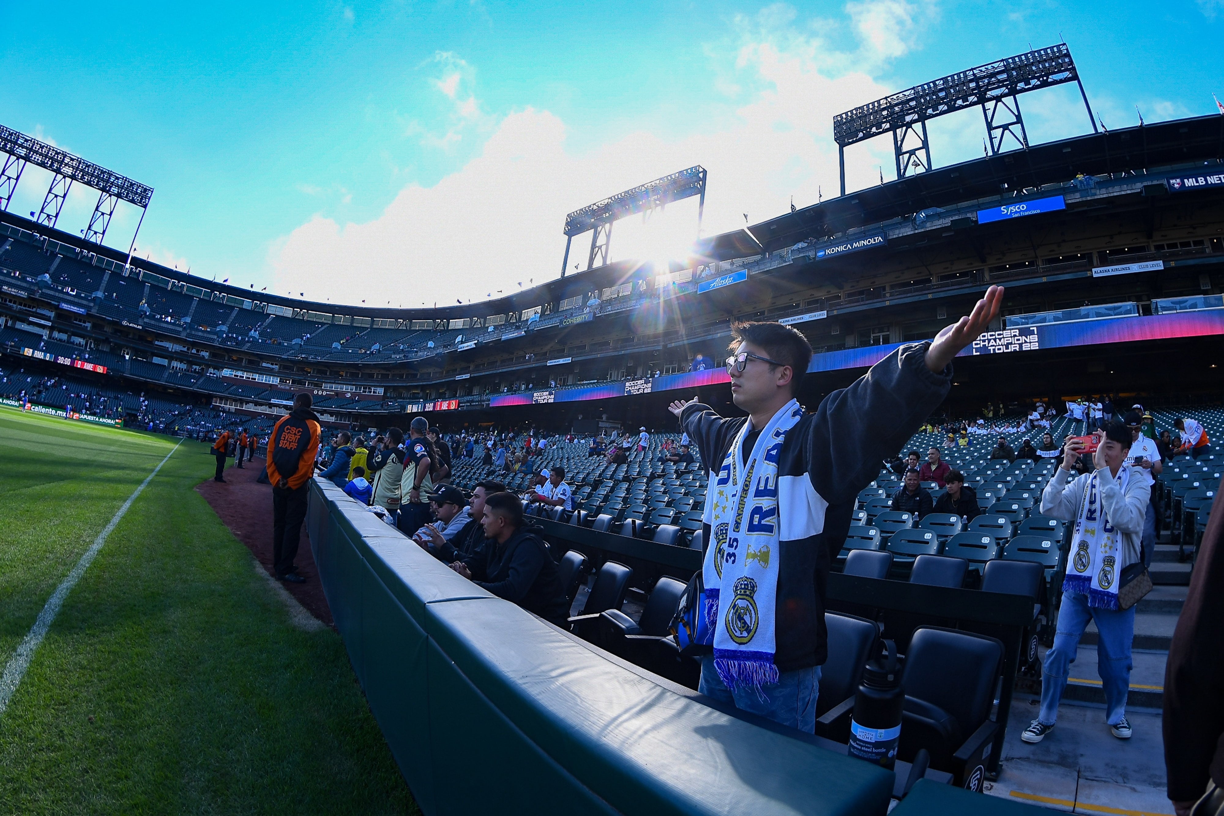 Así se adaptó el Oracle Park para el América vs Real Madrid