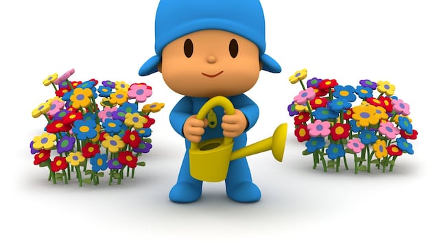 Pocoyo en la primavera