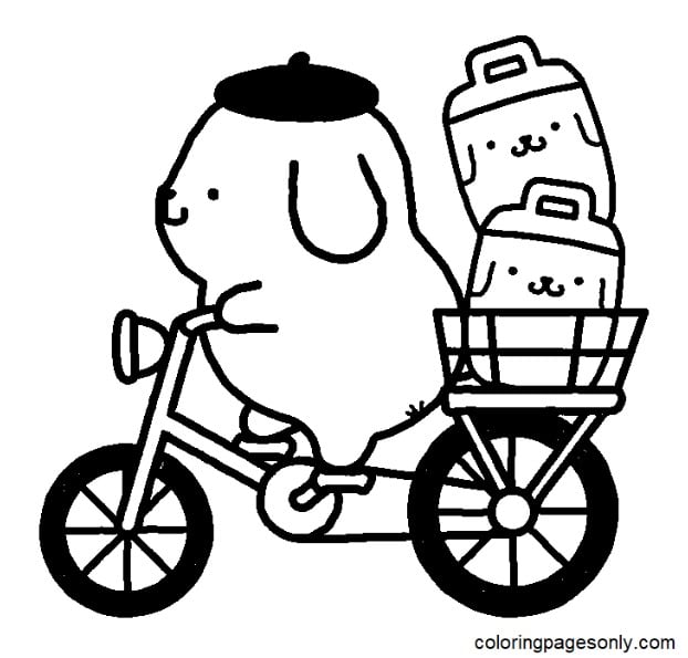 16 dibujos de Pompompurin personaje de sanrio y amigo de Hello Kitty