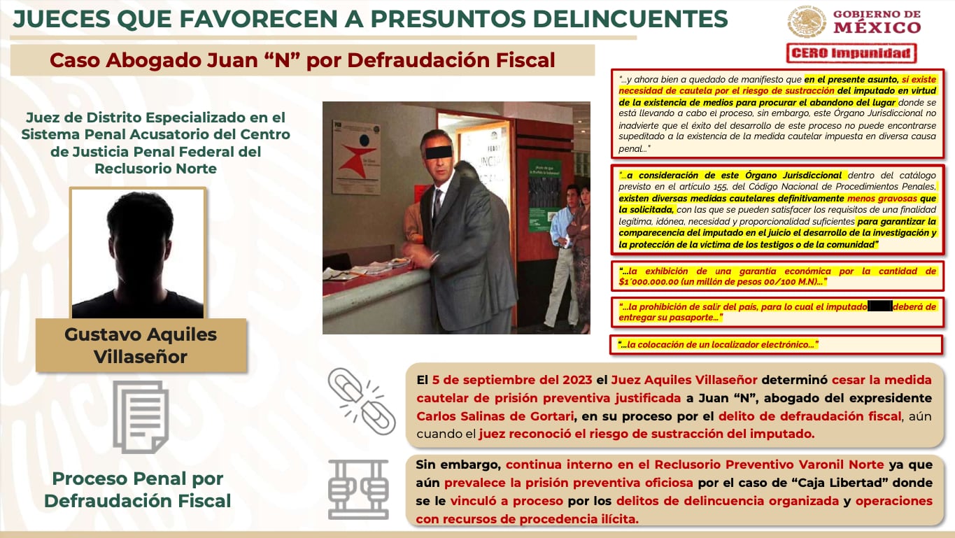 Juez señalado de beneficiar a Juan Collado