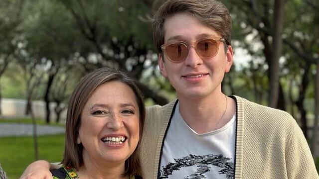 Xóchitl Gálvez y su hijo Juan Pablo Sánchez Gálvez