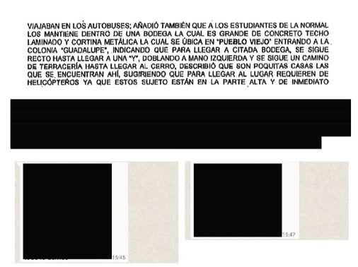 Mensaje recibido por la Sedena