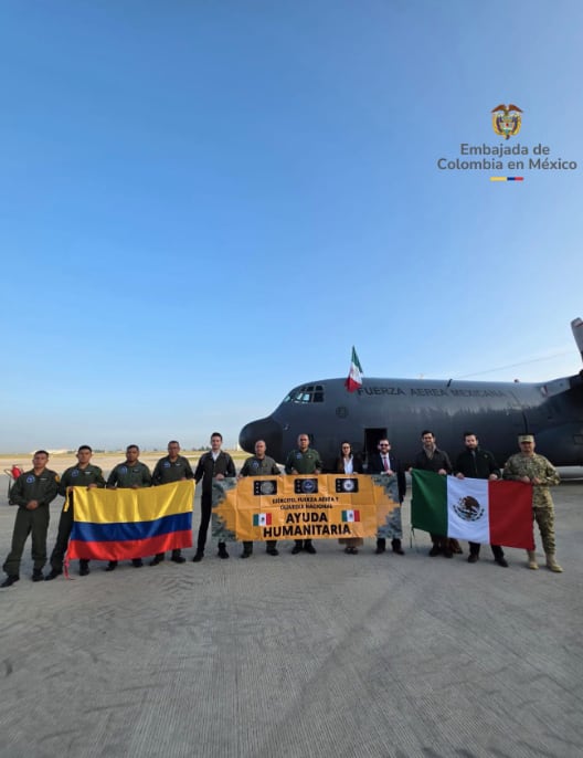 México envía ayuda humanitaria a Colombia
