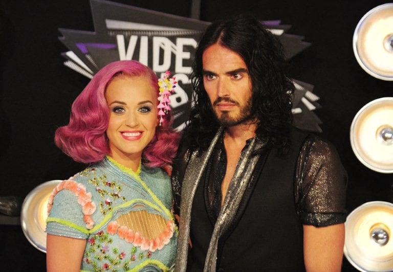 Katy Perry y Russell Brand.