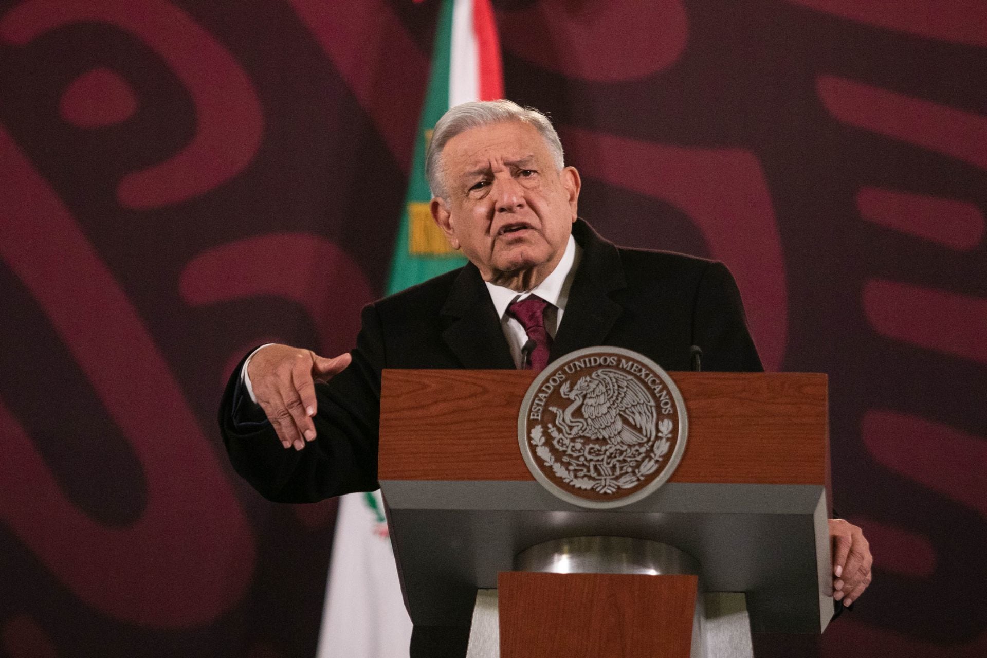 AMLO en su conferencia mañanera