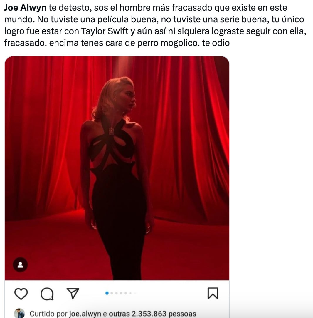 Joe Alwyn le dio like a una foto de Kendall Jenner y los fans de Taylor Swift lo están cancelando