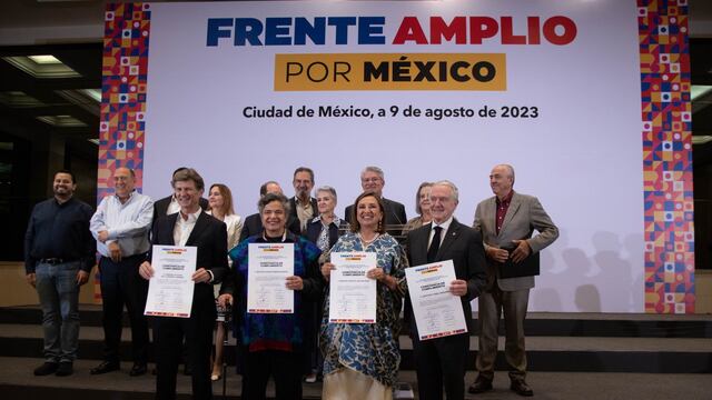 Enrique de la Madrid, Beatriz Paredes, Xóchitl Gálvez y Santiago Creel consiguieron seguir a la siguiente fase de su elección a candidato presidencial del Frente Amplio por México