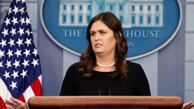Sarah Sanders. Gobierno de Trump sobre México.