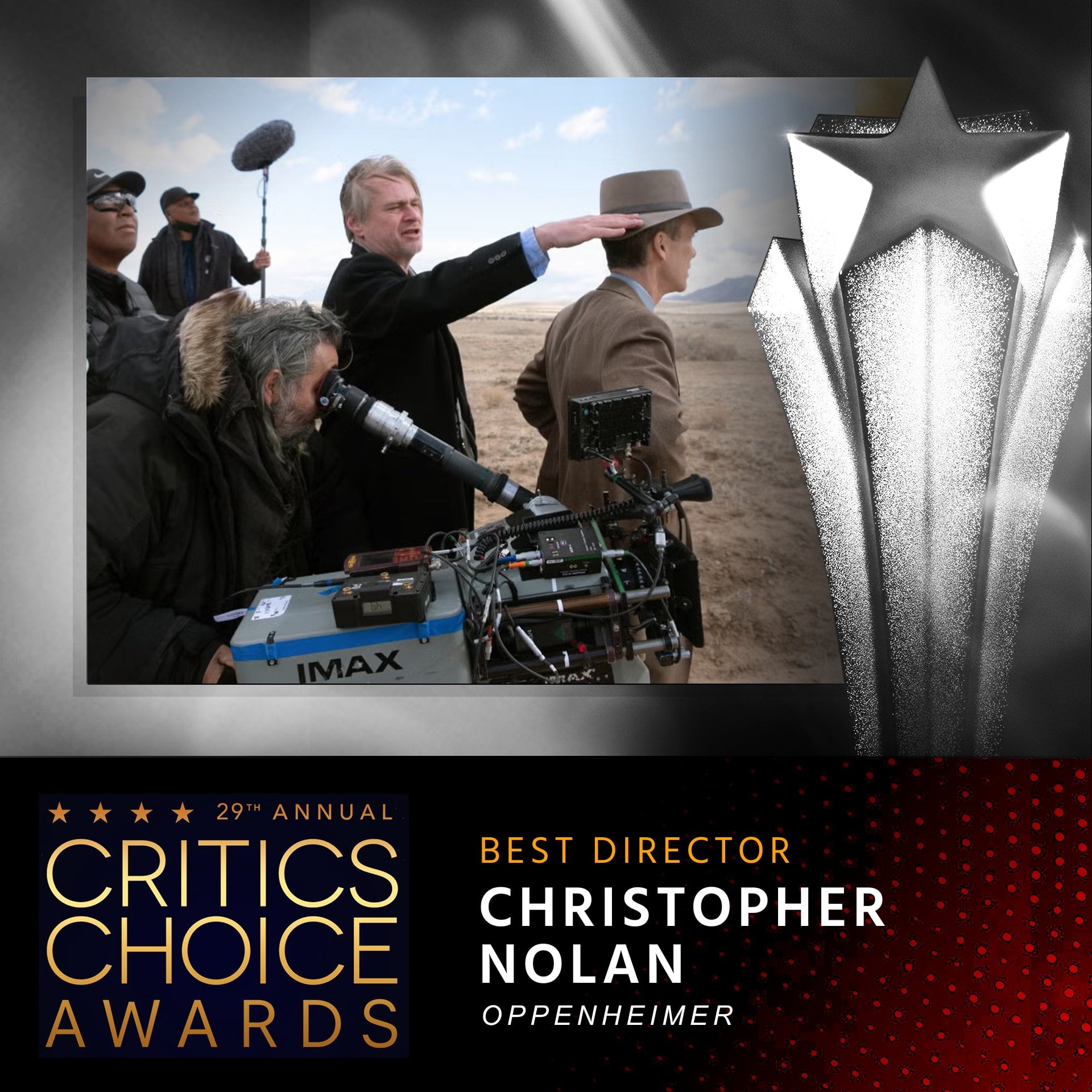 Christopher Nolan, ganador Critics Choice Awards 2024