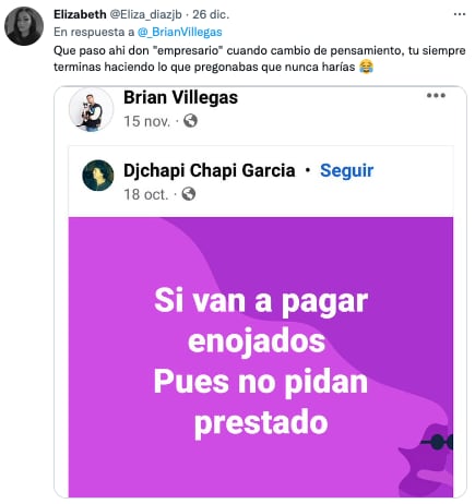 Memes de Brian Villegas y Yeri Mua