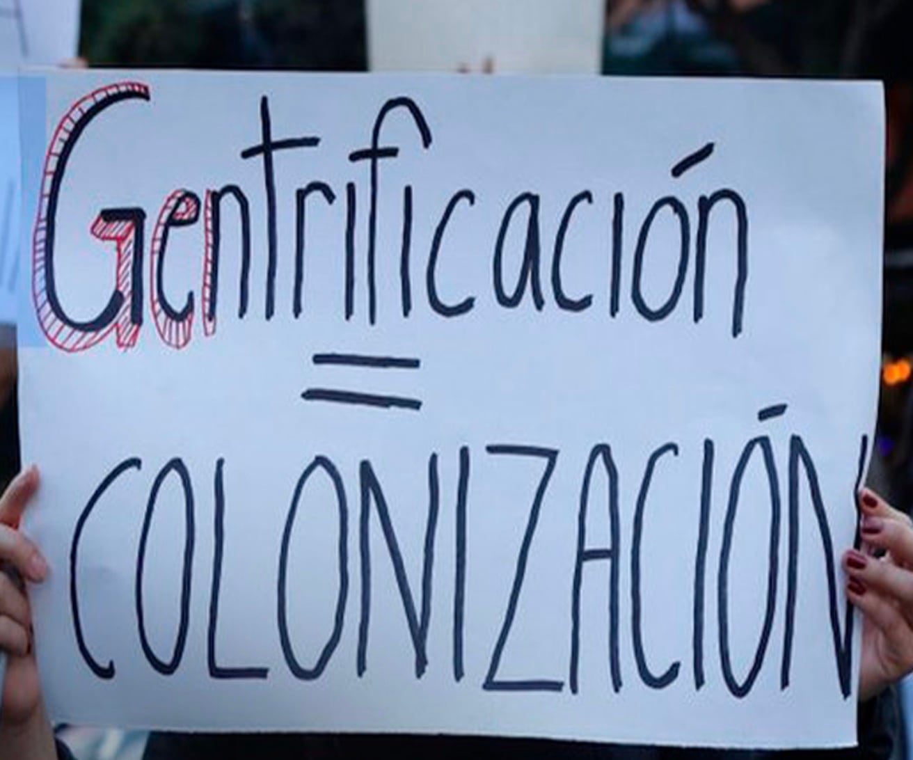 Protesta antigentrificación CDMX