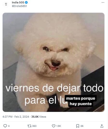 Memes por el viernes de puente