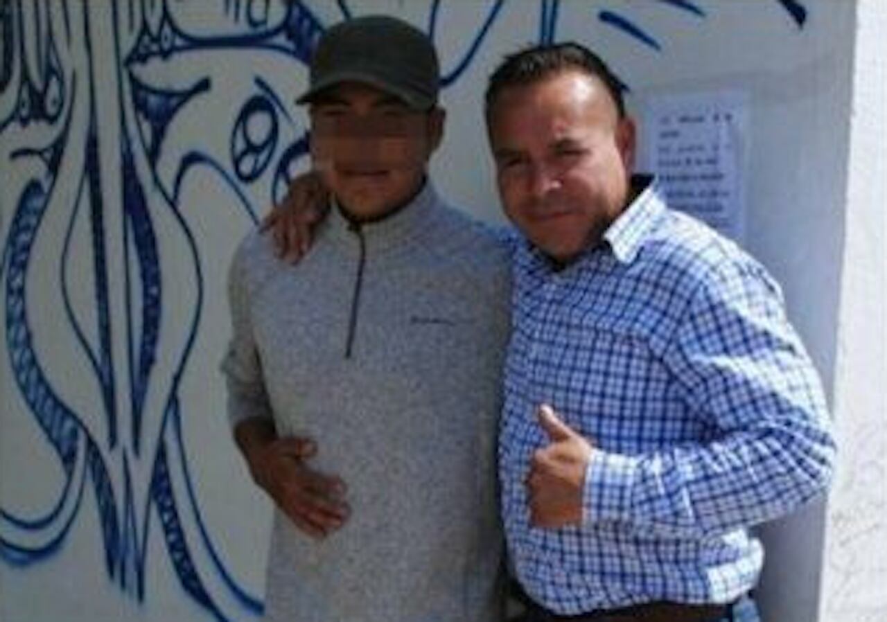 Francisco Tenorio Contreras y uno de los presuntos agresores