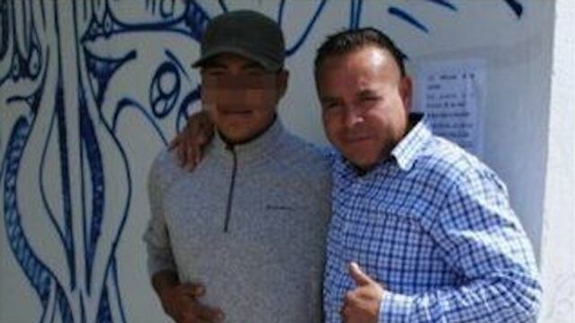 Francisco Tenorio Contreras y uno de los presuntos agresores