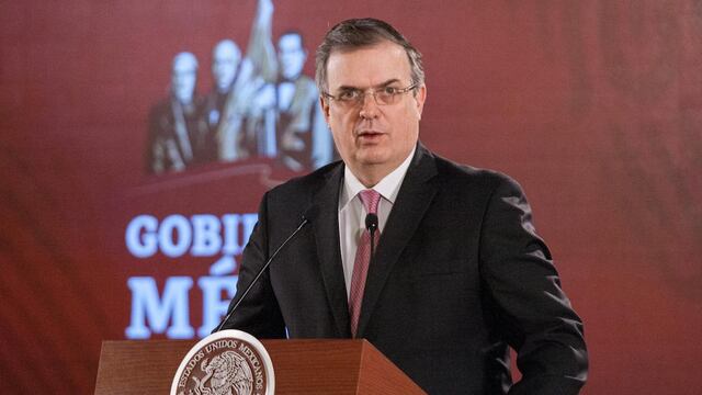 El canciller Marcelo Ebrard