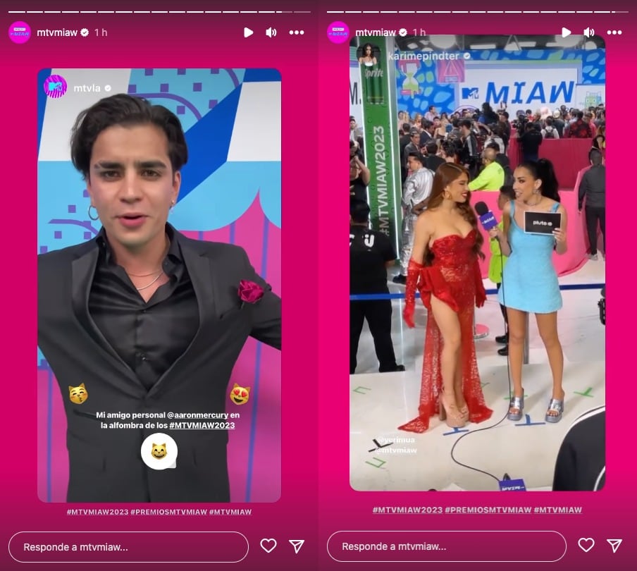 ¿Yeri Mua y Aaron Mercury juntos los MTV Miaw 2023?