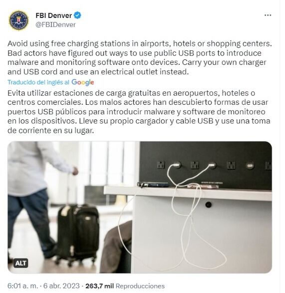 Recomendación del FBI