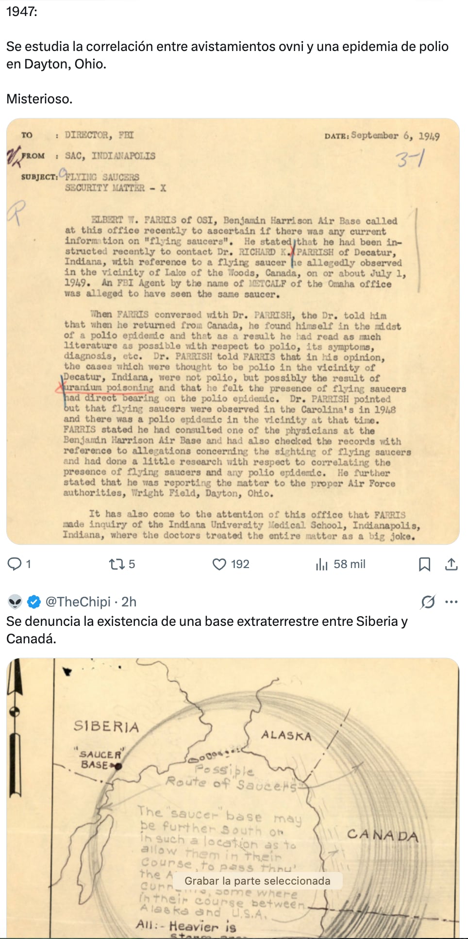 Desclasificación de archivos OVNIs de Estados Unidos