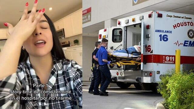 Usuaria de TikTok cuenta cómo terminó en el hospital por un pedo atorado