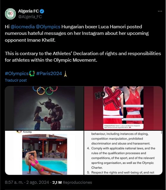 Señalan a Anna Hamori de difundir mensajes discriminatorios.