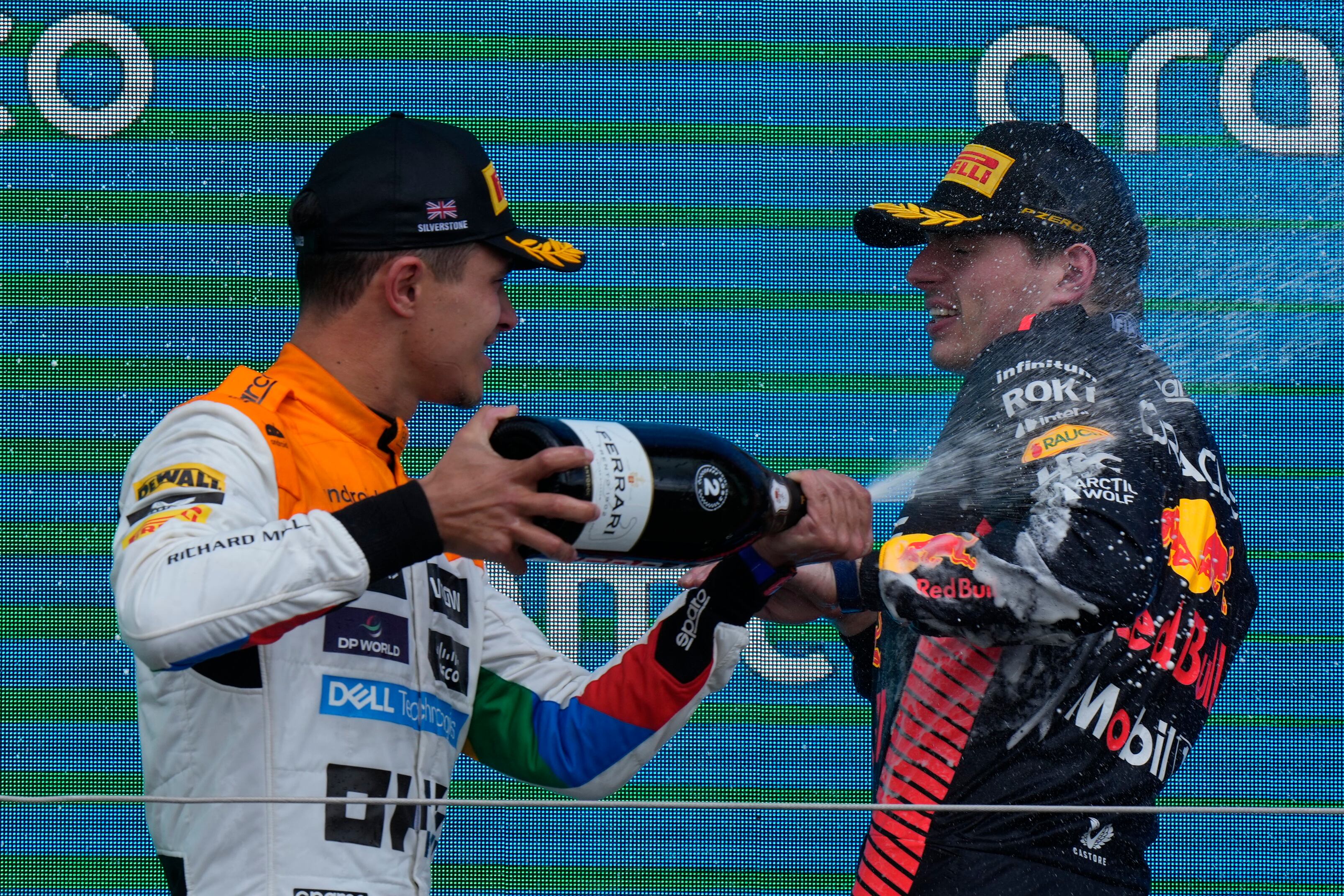 Lando Norris y Max Verstappen