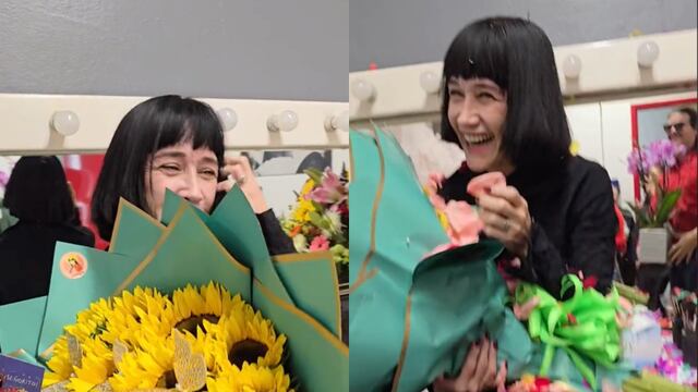 Susana Zabaleta es sorprendida con ramo de flores de El Patrón por su novio Ricardo Pérez