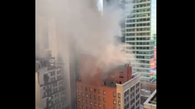 Incendio en Time Square