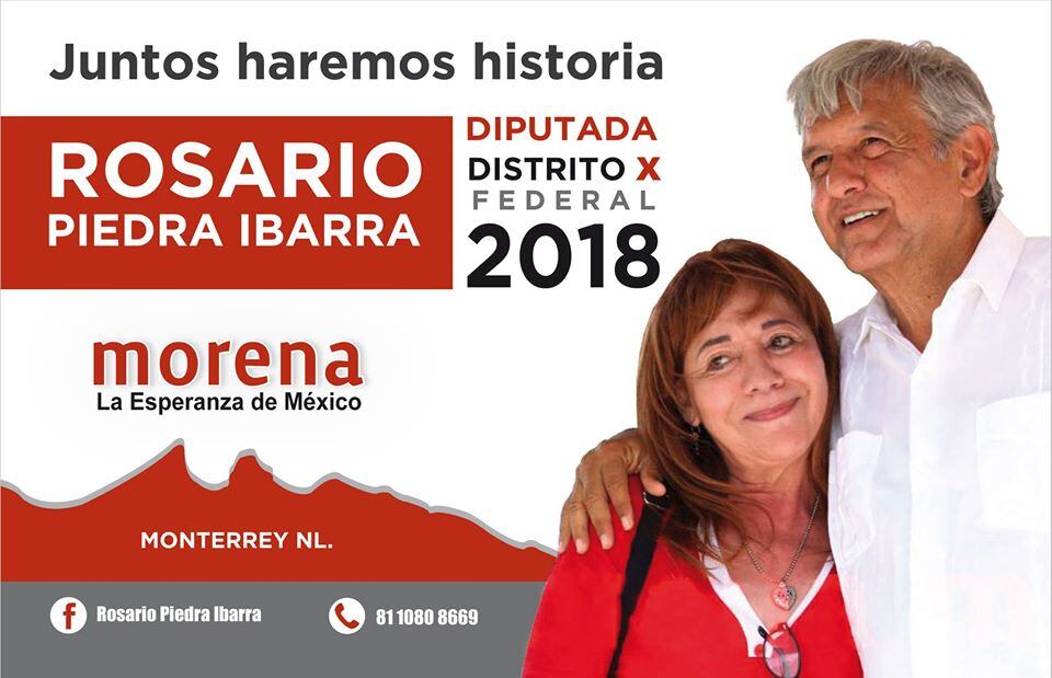 Rosario Piedra Ibarra y AMLO