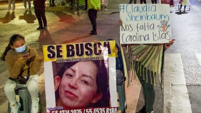 Protesta tras desaparición de Carolina Islas Dorantes