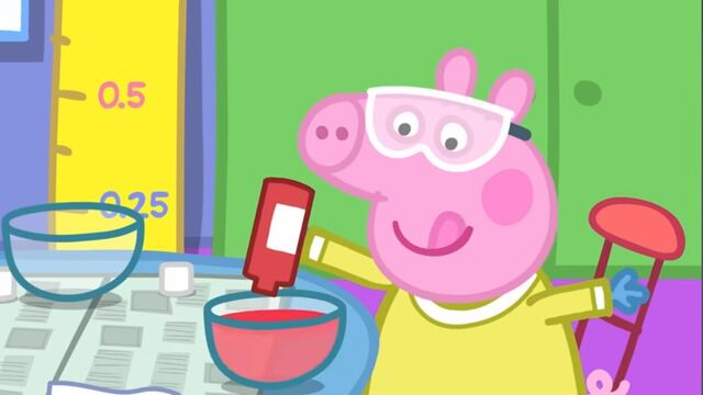 Peppa Pig aprende a teñir camisetas