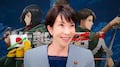 La primera ministra de Japón cita una frase de Shingeki no Kyojin para incentivar la inversión