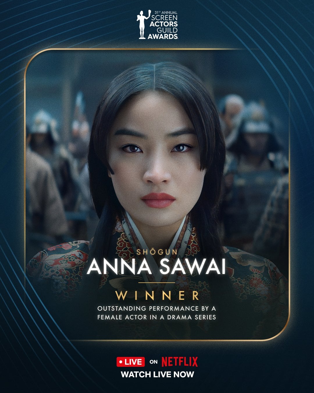Anna Sawai, ganadora SAG Awards 2025