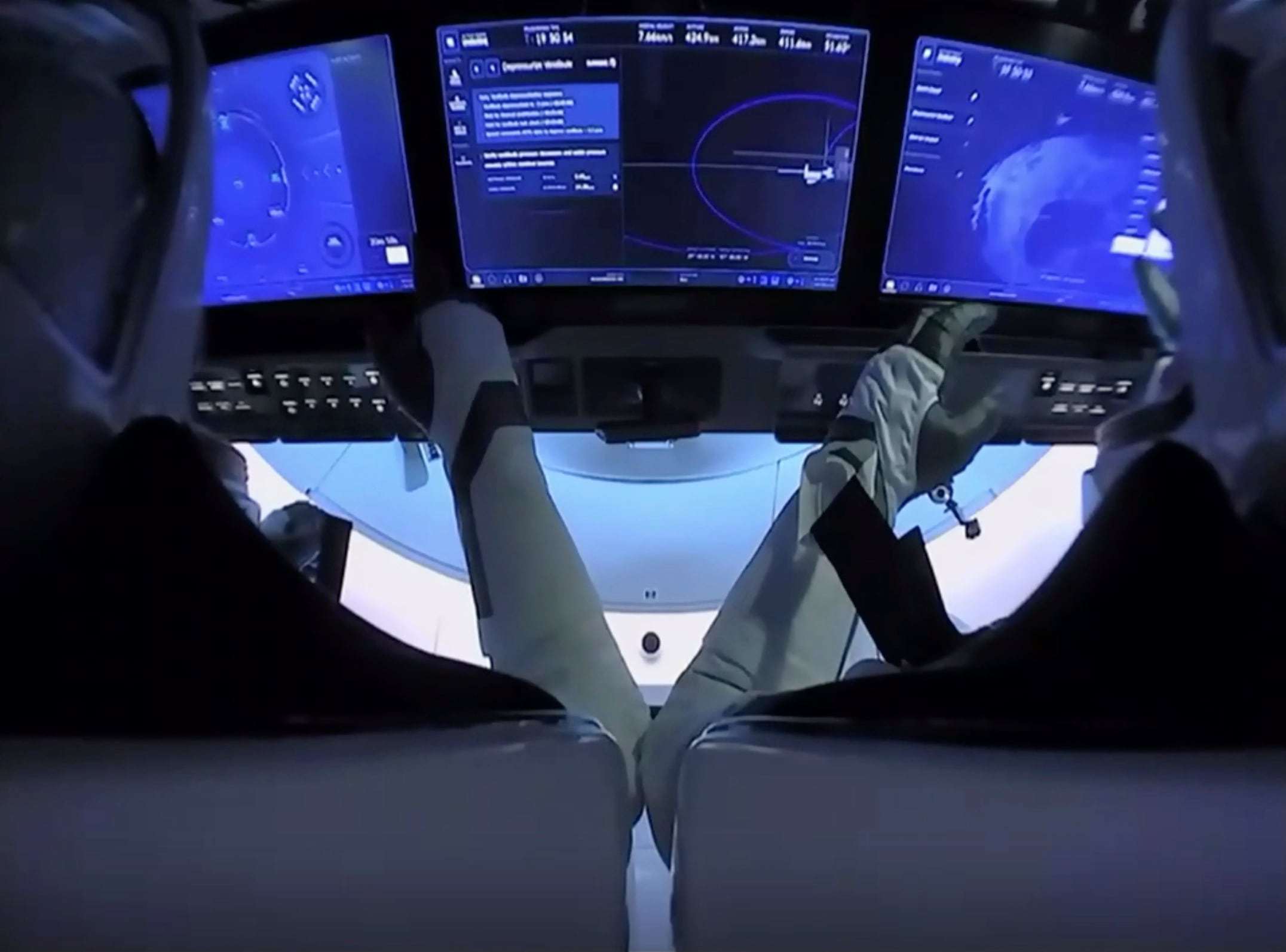 Astronautas Doug Hurley y Bob Behnken