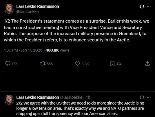 Dinamarca fija postura ante amenaza de aranceles de Trump por Groenlandia