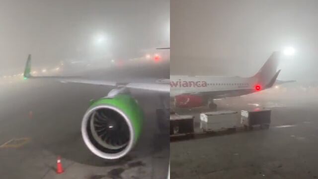 Suspenden operaciones enAICM por banco de niebla