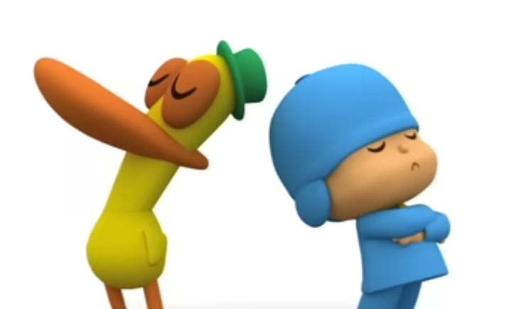 Pocoyó y Pato se reconcilian