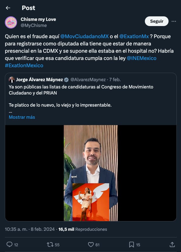 ¿Fraude en Exatlón México o en Movimiento Ciudadano? Esto se dice ahora de Macky González