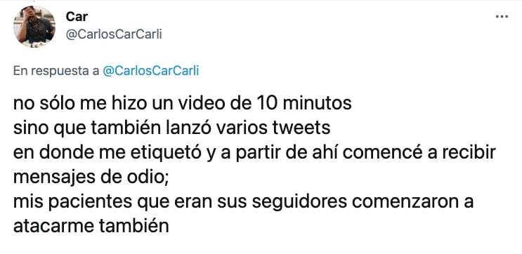 Acusaciones de Jesús Carlos