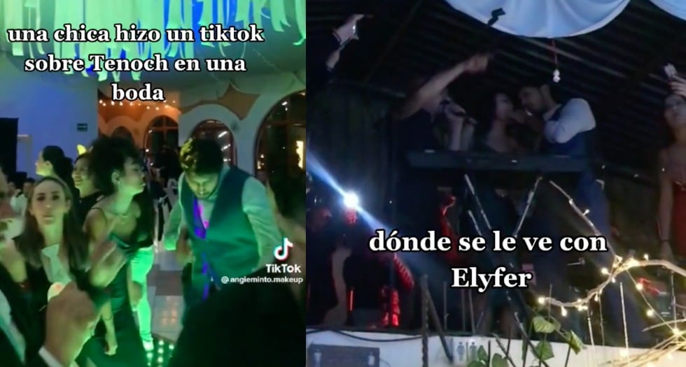 Tenoch Huerta es visto en una boda en compañía de Elyfer Torres
