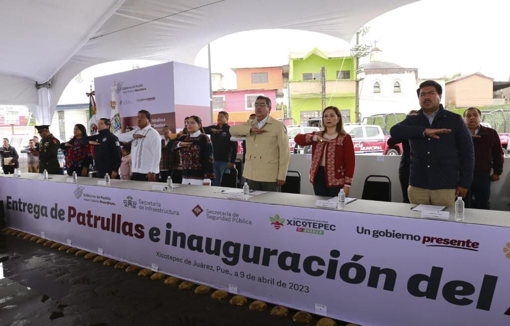 Inauguración asta bandera monumental, Xicotepec, Puebla