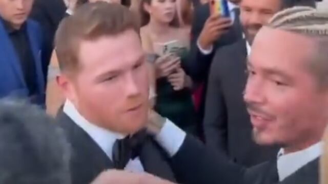 Canelo Álvarez y J Balvin