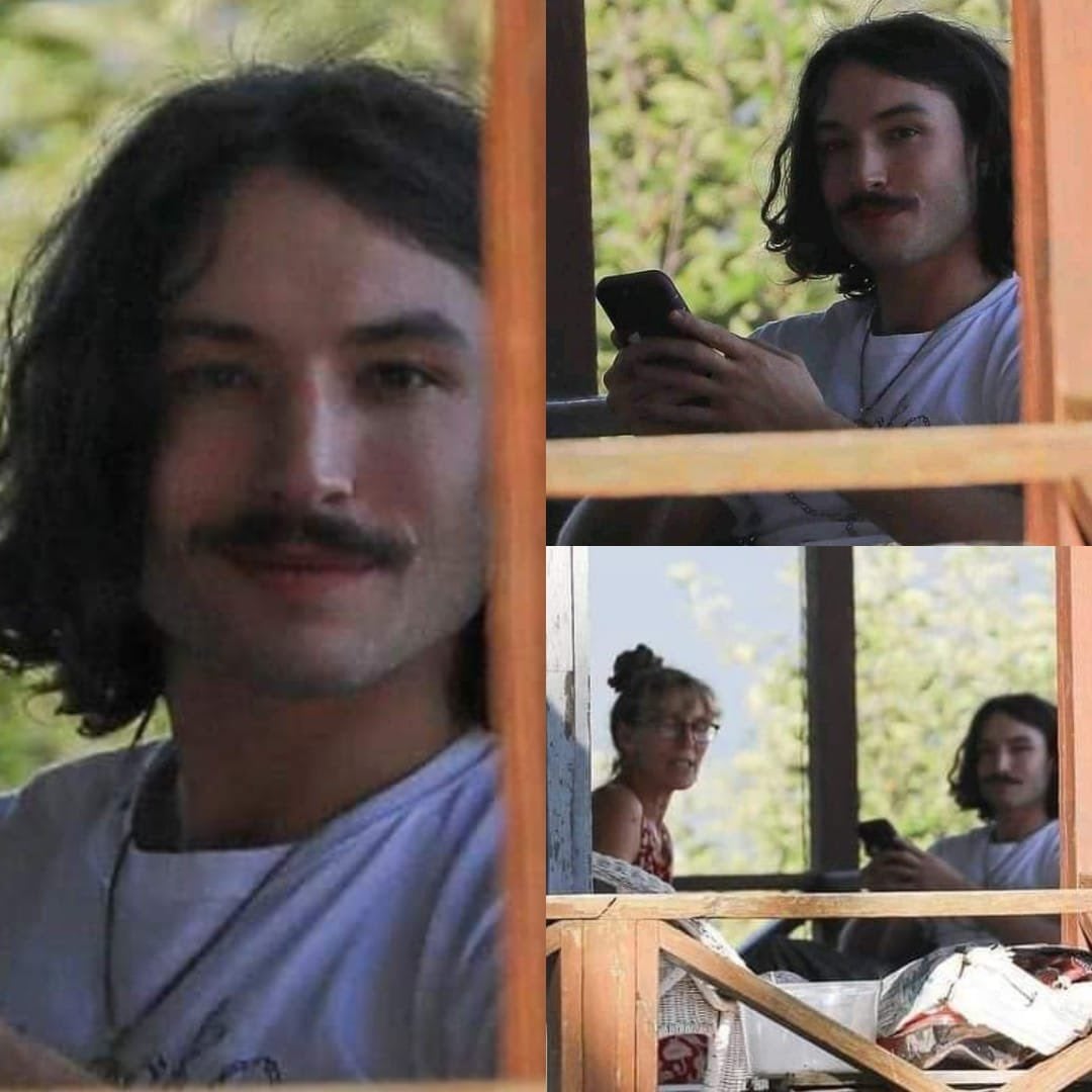 Ezra Miller con su madre