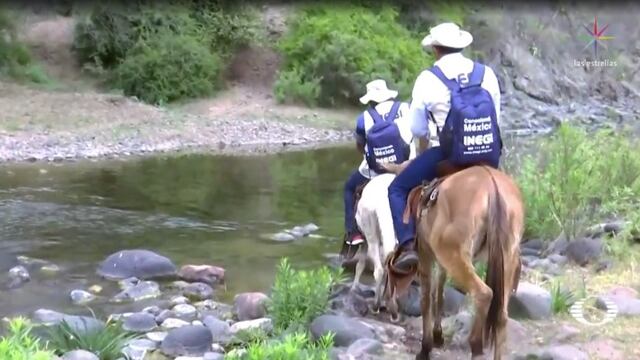 Encuestadores del Inegi van hasta en burro a realizar Censo de Población 2020