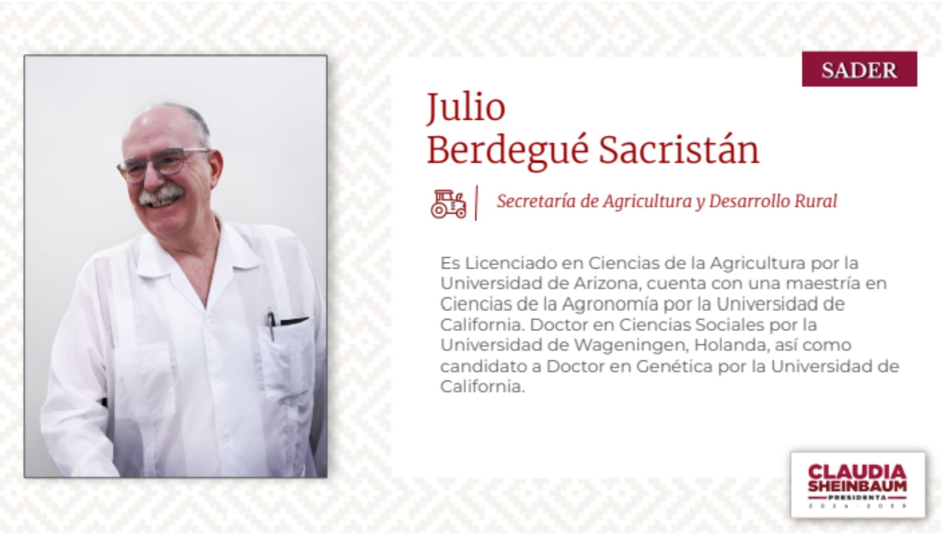 Estudios de Julio Berdegué Sacristán