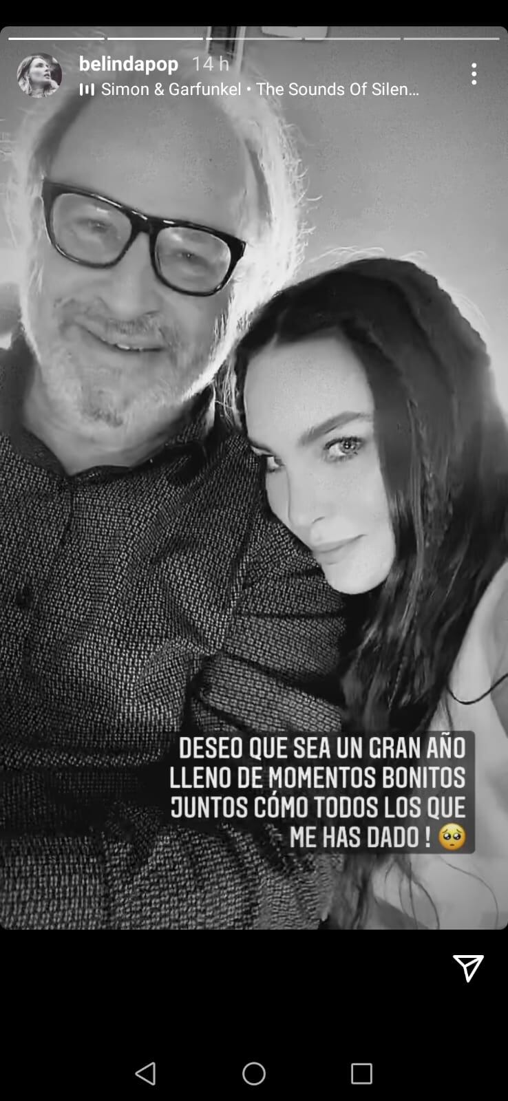 Historia de Instagram de Belinda