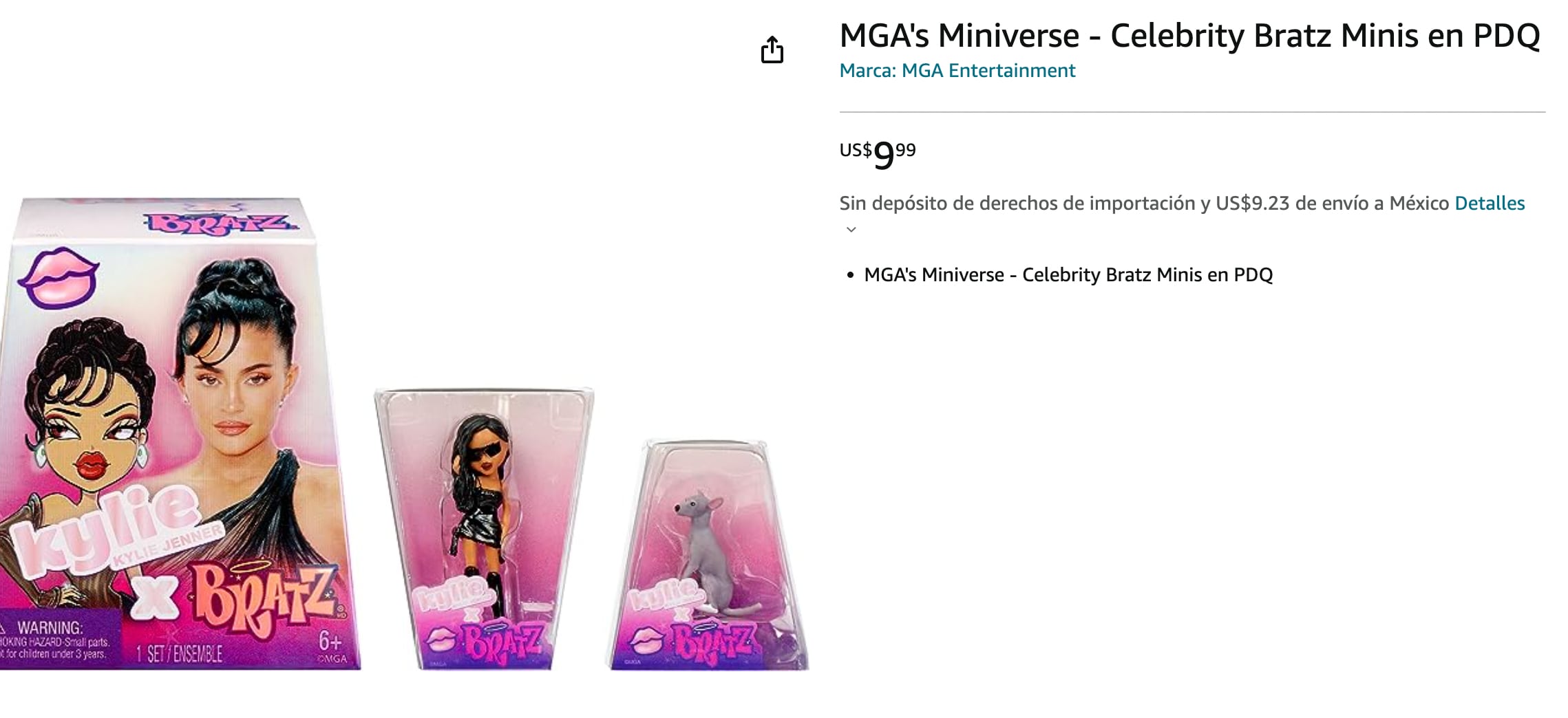 Kylie Jenner x Bratz en Amazon