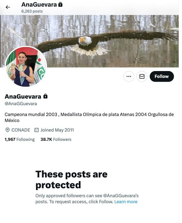 Ana Gabriela Guevara protege sus redes