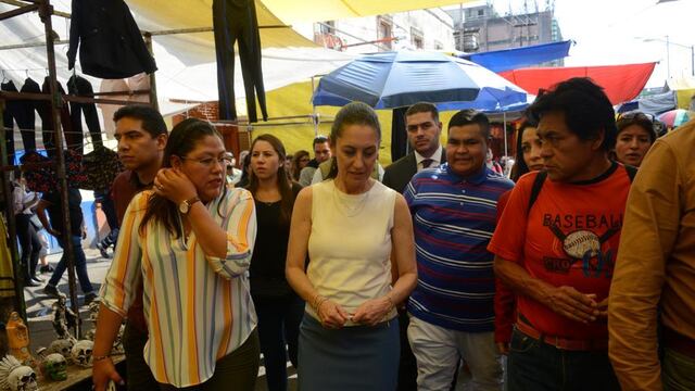 Claudia Sheinbaum recorrido por Tepito.